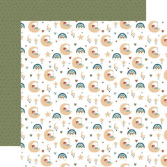 Special Delivery BABY BOY - Echo Park - Double-Sided Cardstock 12"X12" - Sleepy Baby Boy