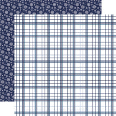 Wintertime - Carta Bella - 12"x12" Double-sided Patterned Paper - Snow Day Plaid