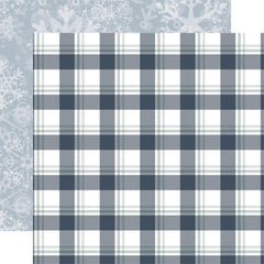 WinterLAND - Echo Park - Double-Sided Cardstock 12"X12" - Snow Place Plaid