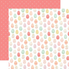 Here Comes Easter - Carta Bella - Double-Sided Cardstock 12"X12" - So Egg-Cited
