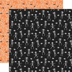 Monster Mash - Echo Park - Double-Sided Cardstock 12"X12" - Spooky Scary Skeletons