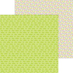 Bunny Hop - Doodlebug - Double-Sided Cardstock 12"X12" - Spring Sprouts