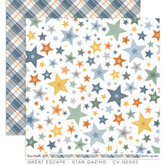 Great Escape - Cocoa Vanilla Studios - 12"x12" Double-sided Patterned Paper - Star Gazing