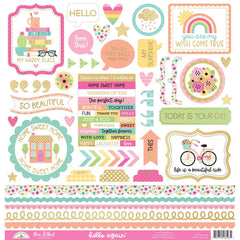 Hello Again - Doodlebug - Cardstock Stickers 12/Pkg - This & That