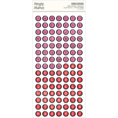 Simple Vintage Essentials Color Palette - Simple Stories - Foam Stickers 210/Pk - Type Keys Warm(0049)