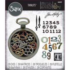 Sizzix/Tim Holtz - Thinlits Dies 29/Pkg - Vault Watch Gears