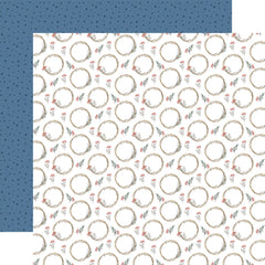Wintertime - Carta Bella - 12"x12" Double-sided Patterned Paper - Winter Wreaths