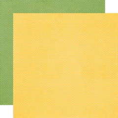 Simple Vintage Essentials Color Palette - Simple Stories - Double-Sided Cardstock 12"X12" - Yellow & Green Dots