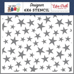 My Little Boy - Echo Park - Stencil 6"X6" - You Shine Stars