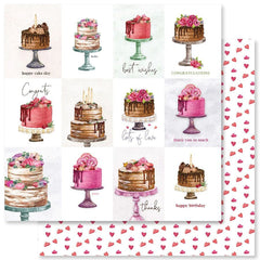 Cake Time - PhotoPlay - 12"x12" Patterned Paper - Paper A