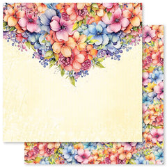 Rainbow Garden - Paper Rose - 12"X12" Double-sided Patterned Paper - Paper B