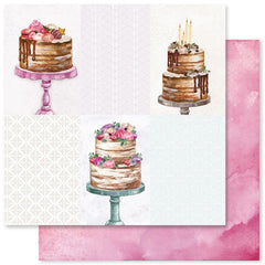 Cake Time - PhotoPlay - 12"x12" Patterned Paper - Paper D