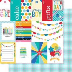 Birthday Bash - Bella Blvd - Double-Sided Cardstock 12"X12" - Daily Details
