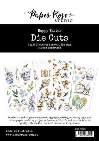 Happy Easter - Paper Rose - Die Cuts