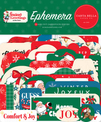 Season's Greetings - Carta Bella - Ephemera 34/pkg - Icons