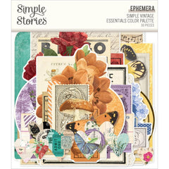 Simple Vintage Essentials Color Palette - Simple Stories - Ephemera 30/Pkg (9999)