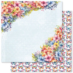 Rainbow Garden - Paper Rose - 12"X12" Double-sided Patterned Paper - Paper E