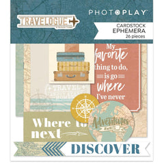 Travelogue - PhotoPlay - Ephemera Cardstock Die-Cuts