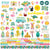 Just Beachy - Simple Stories - 12"X12" Cardstock Stickers - Elements