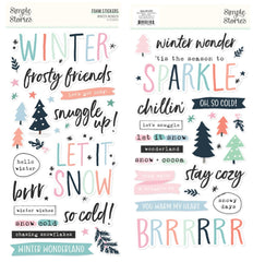 Winter Wonder - Simple Stories - Foam Stickers