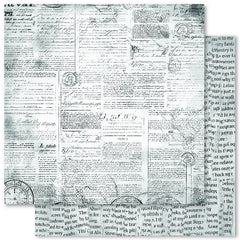 Fine Print - Paper Rose - 12"x12" Patterned Paper - Paper F