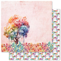 Rainbow Garden - Paper Rose - 12"X12" Double-sided Patterned Paper - Paper F