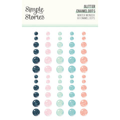 Winter Wonder - Simple Stories - Enamel Dots - Glitter
