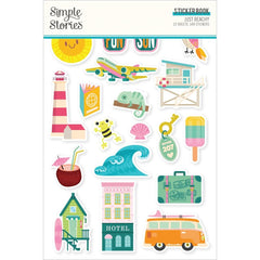 Just Beachy - Simple Stories - Sticker Book 12/Sheets