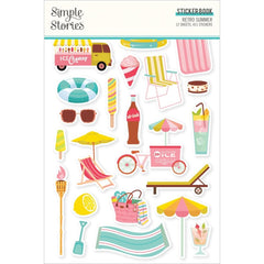 Retro Summer - Simple Stories - Sticker Book 12/Sheets