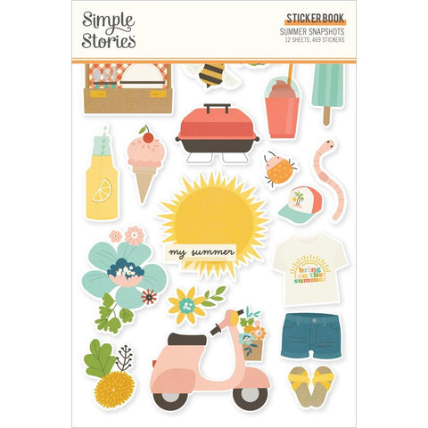 Summer Snapshots - Simple Stories - Sticker Book 12/Sheets