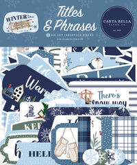 Wintertime - Carta Bella - Ephemera 32/pkg - Titles & Phrases