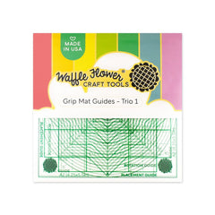 Waffle Flower - Grip Mat Guides Trio 1 - 6" x 6" (1019)