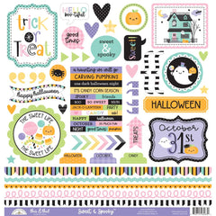 Sweet & Spooky - Doodlebug - Cardstock Stickers 12"X12" - This & That  (2632)
