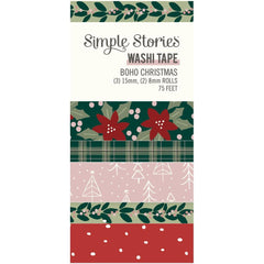 Boho Christmas - Simple Stories - Washi Tape 5/Pkg