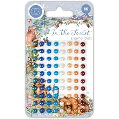 In The Forest - Craft Consortium - Adhesive Enamel Dots 80/Pkg
