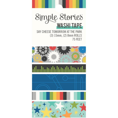 Say Cheese at the Park TOMORROW - Simple Stories - Washi Tape 5/Pkg