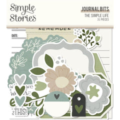 The Simple Life - Simple Stories - Bits & Pieces Die-Cuts 31/Pkg - Journal