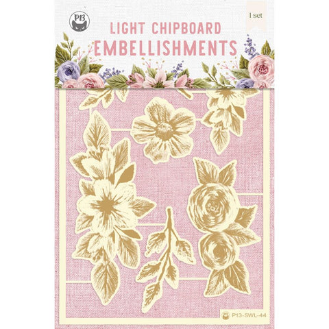 Stitched With Love  - P13 - Chipboard Embellishments 4"X6" - #01 (5945)