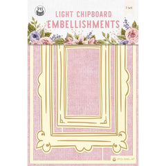 Stitched With Love  - P13 - Chipboard Embellishments 4"X6" - #04