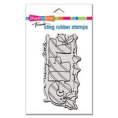 Stampendous - Cling Mini Slim Stamp - Merry Gift (3.75" X 5.75") (5624)