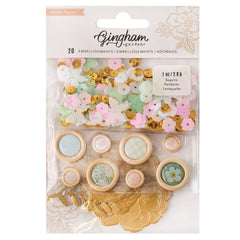 Gingham Garden - Crate Paper - Embellishment Buttons 20/Pkg (3612)