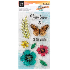 Where To Next? - Vicki Boutin - Clear Stamps 12/Pkg - Good Vibes (3401)