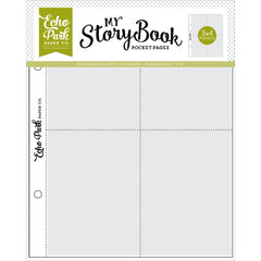 My Story Book - Echo Park - Album Pocket Pages 6"X8" 10/Pkg - (4) 3"X4" Openings