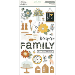 Hearth & Home - Simple Stories - Chipboard Stickers 6"X12"