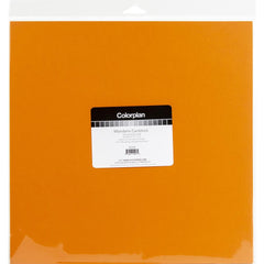 ColorPlan 100lb Cover Solid - Cardstock 12"X12" 10/Pkg - Mandarin