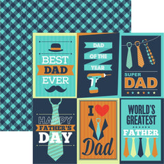 Dad Life - Reminisce - Double-Sided Cardstock 12"X12" - Awesome Dad #3