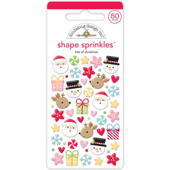 Candy Cane Lane - Doodlebug - Sprinkles Adhesive Enamel Shapes - Bits Of Christmas