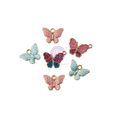 Indigo - Prima Marketing - Butterfly Enamel Charms (8318)