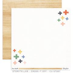 Storyteller - Cocoa Vanilla Studios - 12"x12" Double-sided Patterned Paper - Cross It Off