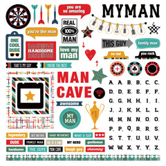 You're the Man - PhotoPlay - 12"x12" Sticker Sheet - Element